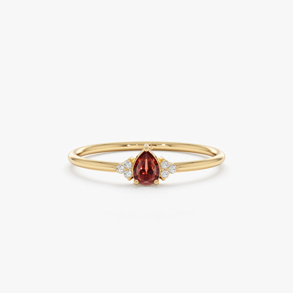 Garnet January Birthstone Ring