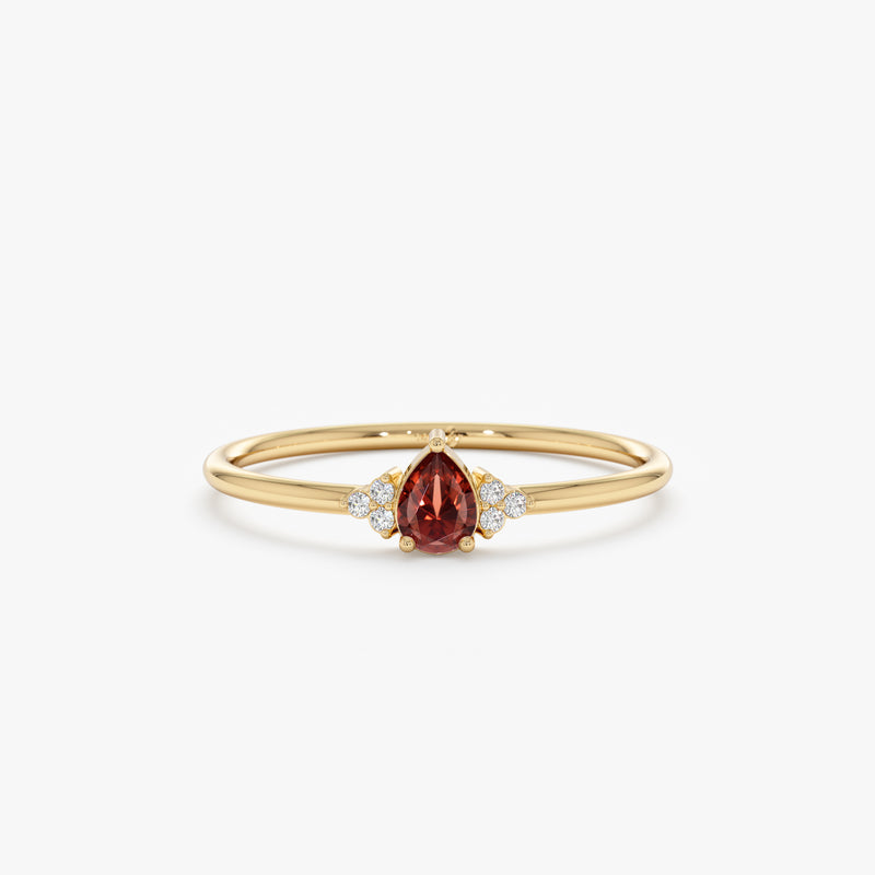 Garnet January Birthstone Ring