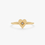 Starburst Setting Heart Ring