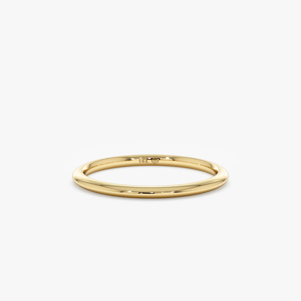 Yellow Gold Wedding Band 1.5 mm
