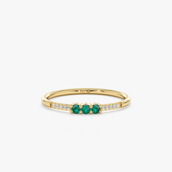 Diamond Emerald Ring
