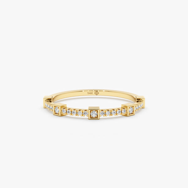 Gold and Diamond Wedding Ring