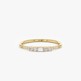 Gold Baguette Wedding Ring