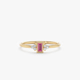 Pink Sapphire Bezel Ring