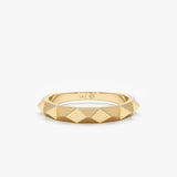 Solid Gold Spike Ring