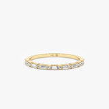 Baguette and Round Diamond Ring