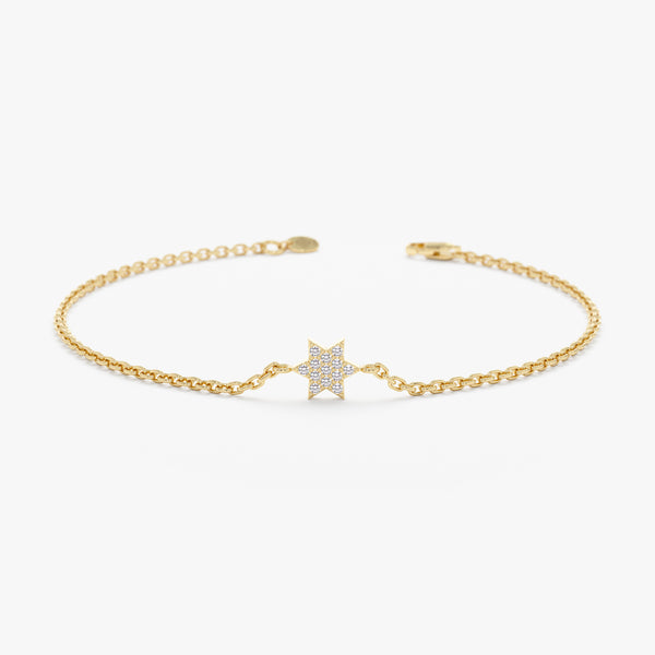 Pave Diamond Star Bracelet