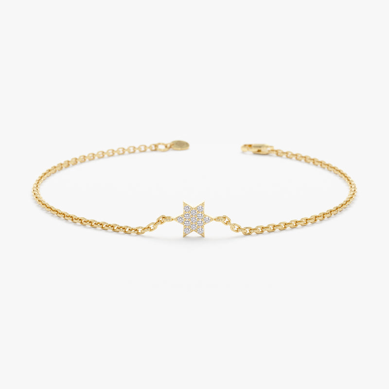 Pave Diamond Star Bracelet