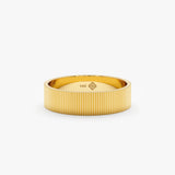 Unique Brushed Gold Band