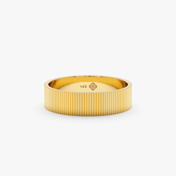 Unique Brushed Gold Band