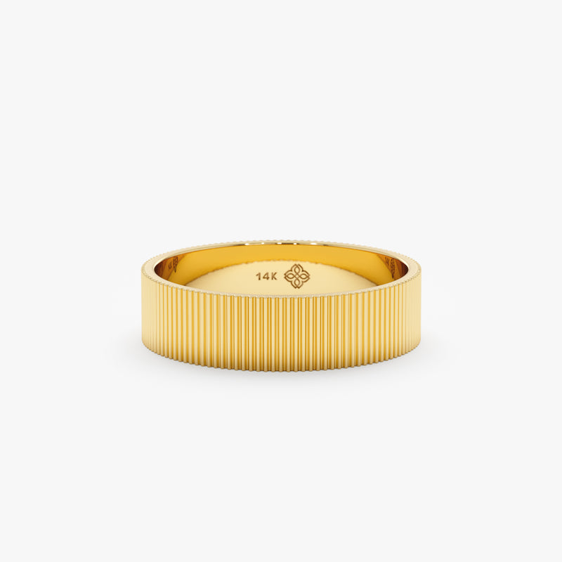 Unique Brushed Gold Band