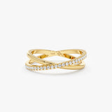 yellow gold diamond ring