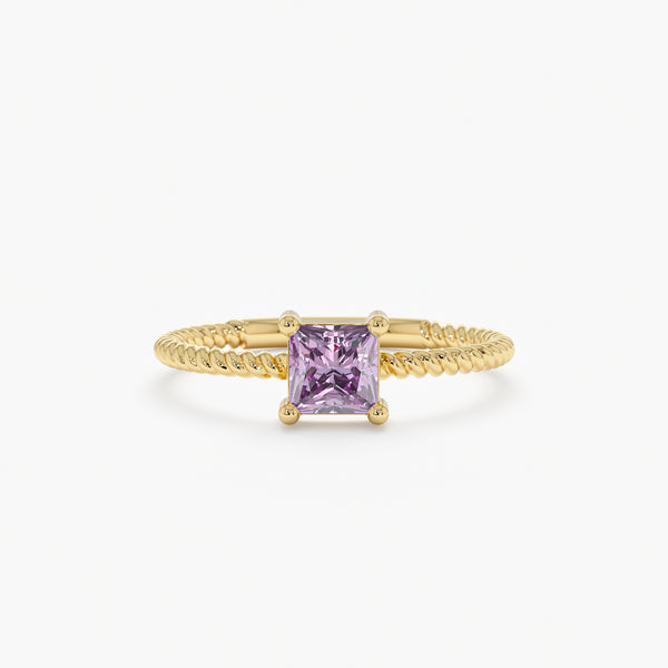 Prong Set Amethyst Ring