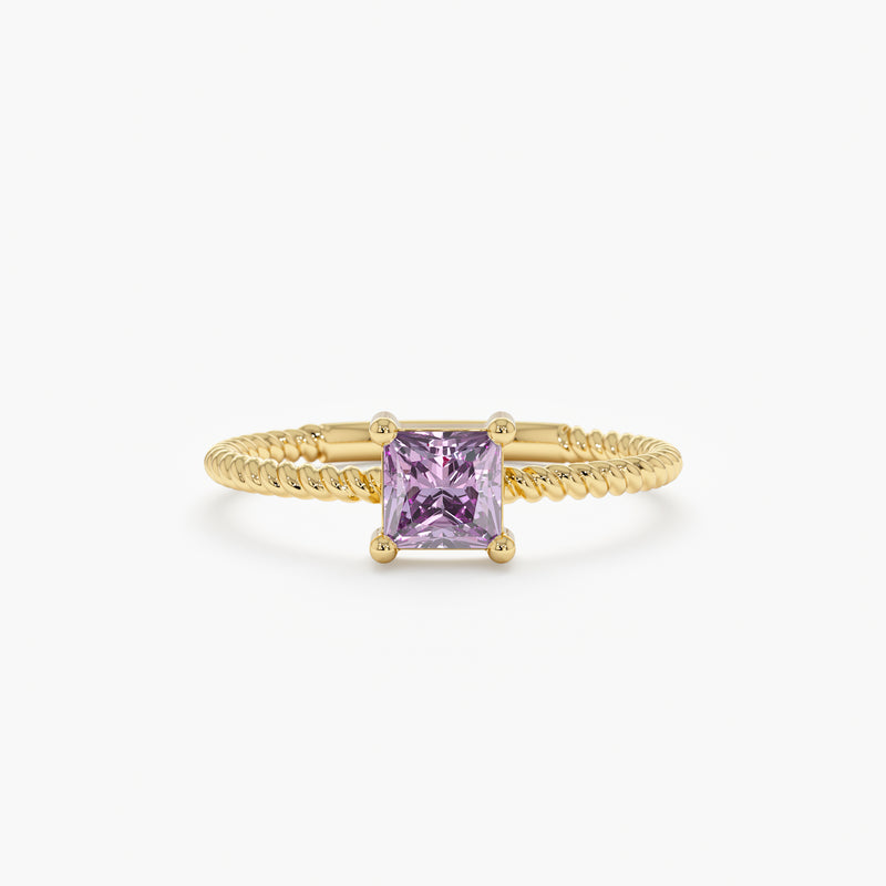 Prong Set Amethyst Ring