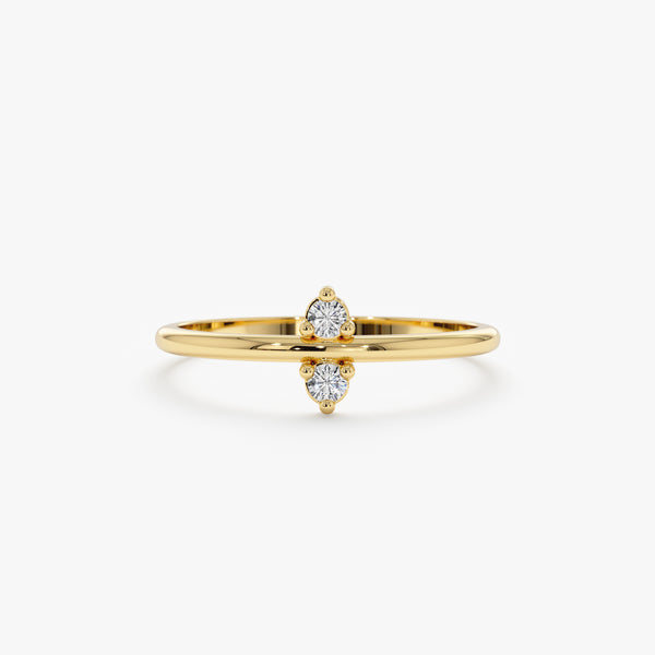Solid Gold Minimalist Engagement Ring
