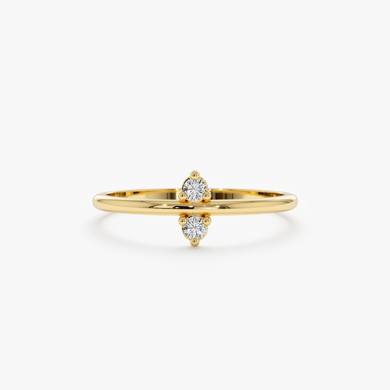Solid Gold Minimalist Engagement Ring