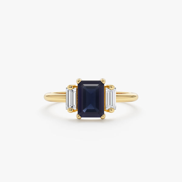  Sapphire and Diamond Ring