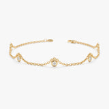 Dangling Diamond by the Yard Bracelet