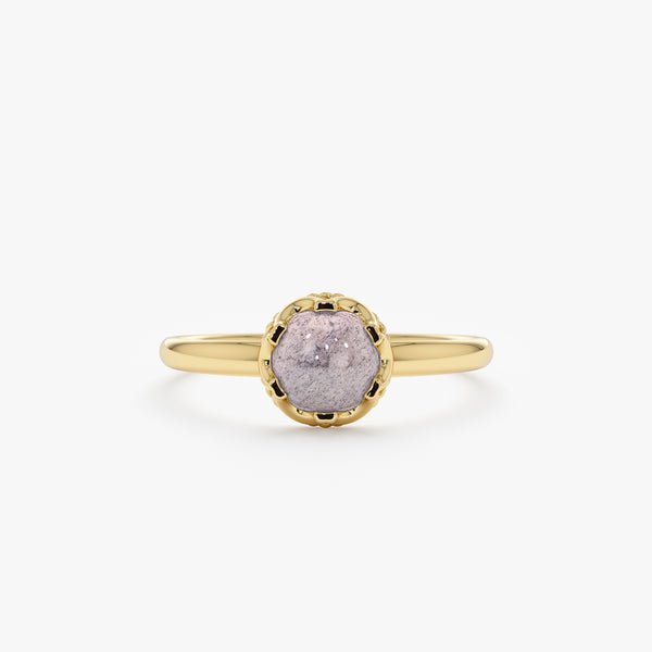Labradorite Gold Ring