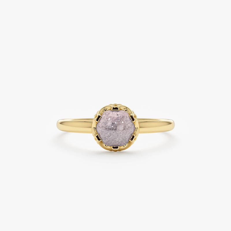 Labradorite Gold Ring