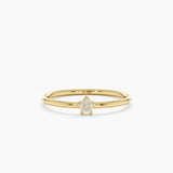 Small diamond star ring