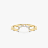 Diamond Curved Ring