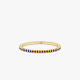 Gold Sapphire Eternity Ring
