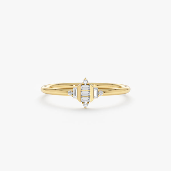 Unique Art Deco Diamond Ring