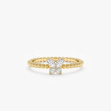 Diamond Butterfly Beaded Ring