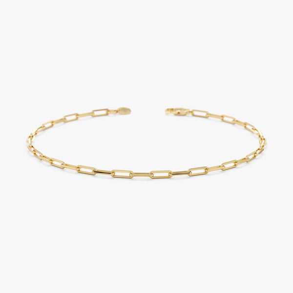 Thin Paperclip Chain Bracelet