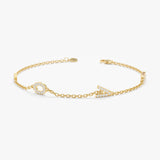 Dainty Diamond Love Bracelet