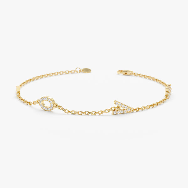 Dainty Diamond Love Bracelet