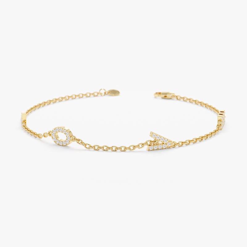 Dainty Diamond Love Bracelet