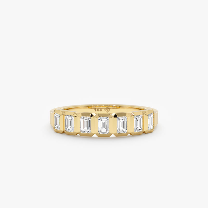 Yellow Gold Diamond Half Eternity Ring