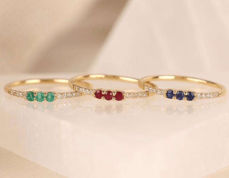 handmade natural gemstone rings