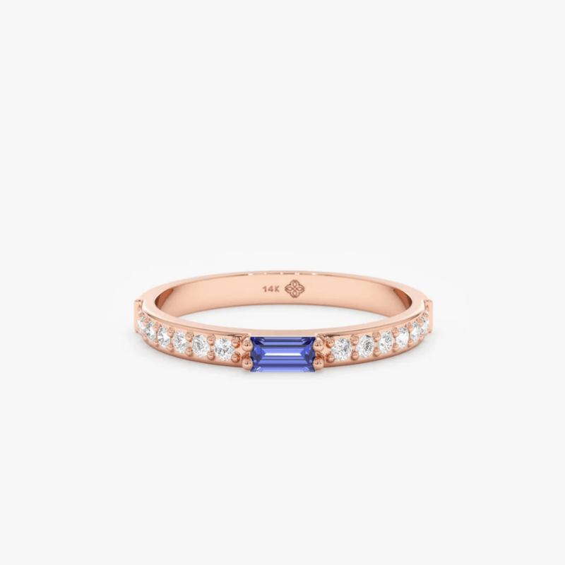 rose gold december birthstone ring