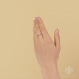 Solid Gold July Ring with Ruby