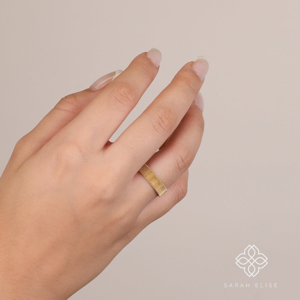 Unique Handmade Wedding Band