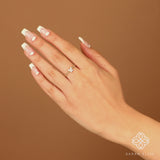 Solid Gold Butterfly Ball Ring