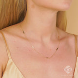 Handmade Ethically Sourced Lightning Bolt Station Necklace