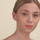 Diamond April Birthstone butterfly stud Earrings for her