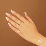 Diamond Ring with Natural Citrine 