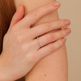 solid gold stacking ring