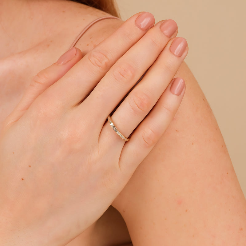 baguette diamond channel set