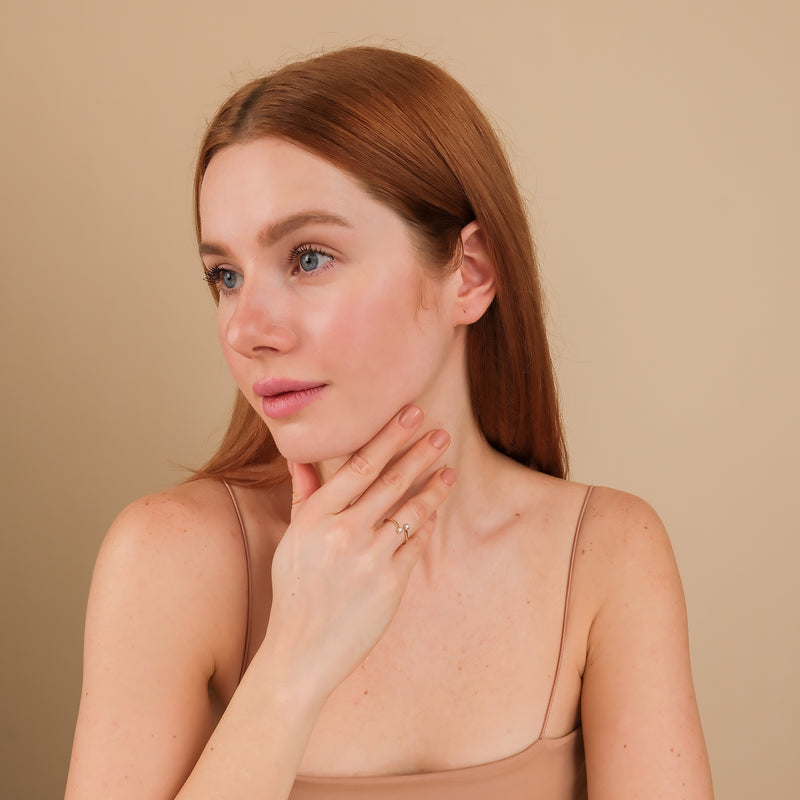 double diamond open ring