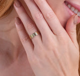 delicate solid gold ring