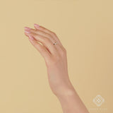 Handmade Cross Ring with Natural Diamonds