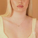 minimalist protection evil eye necklace