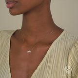 Elegant initial heart necklace - personalize it with your special letters and sparkling diamonds.