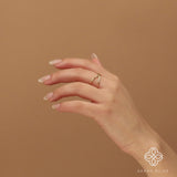 Handmade Gold X Ring